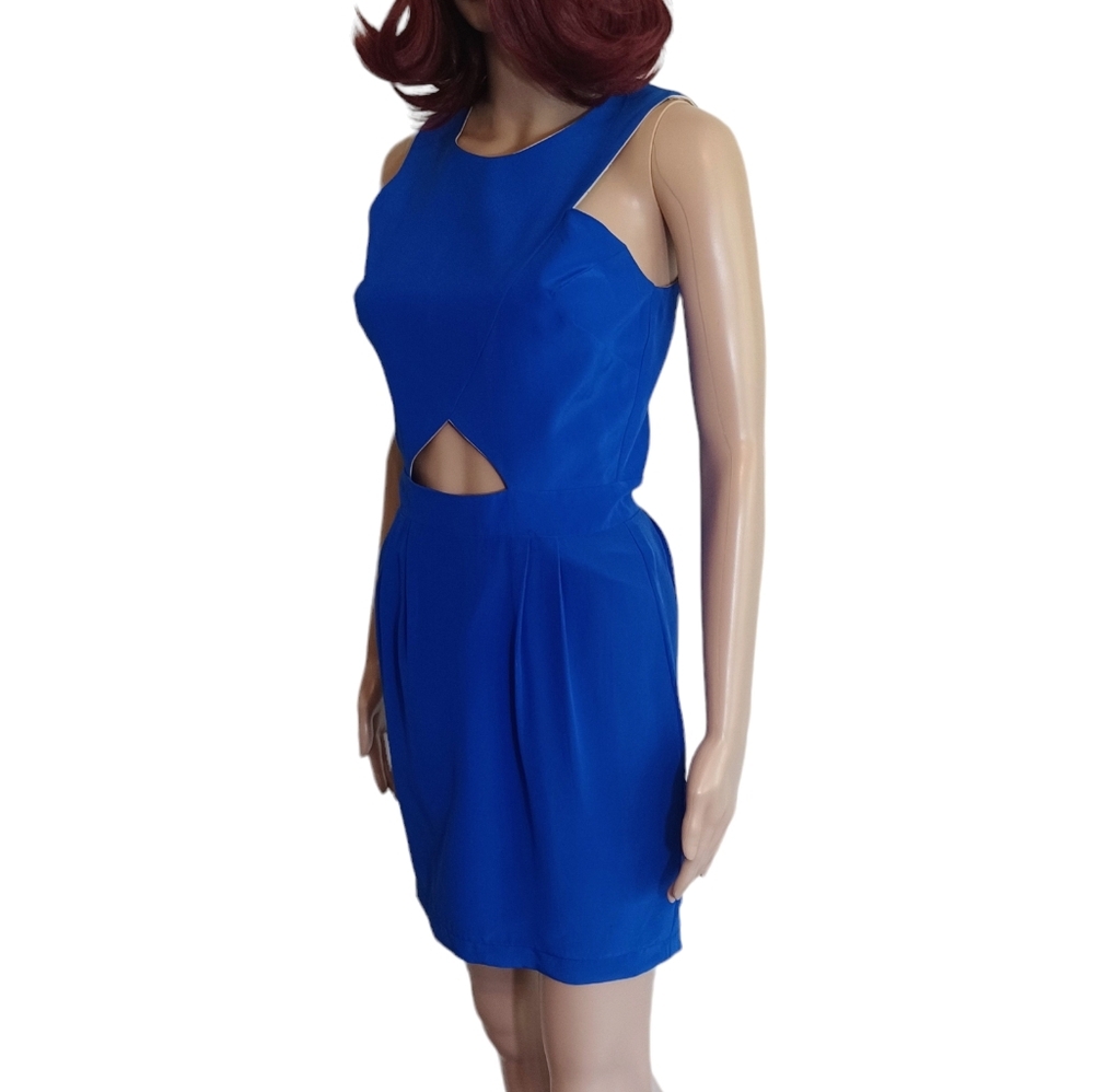 Naven Cut-out Silk Dress
